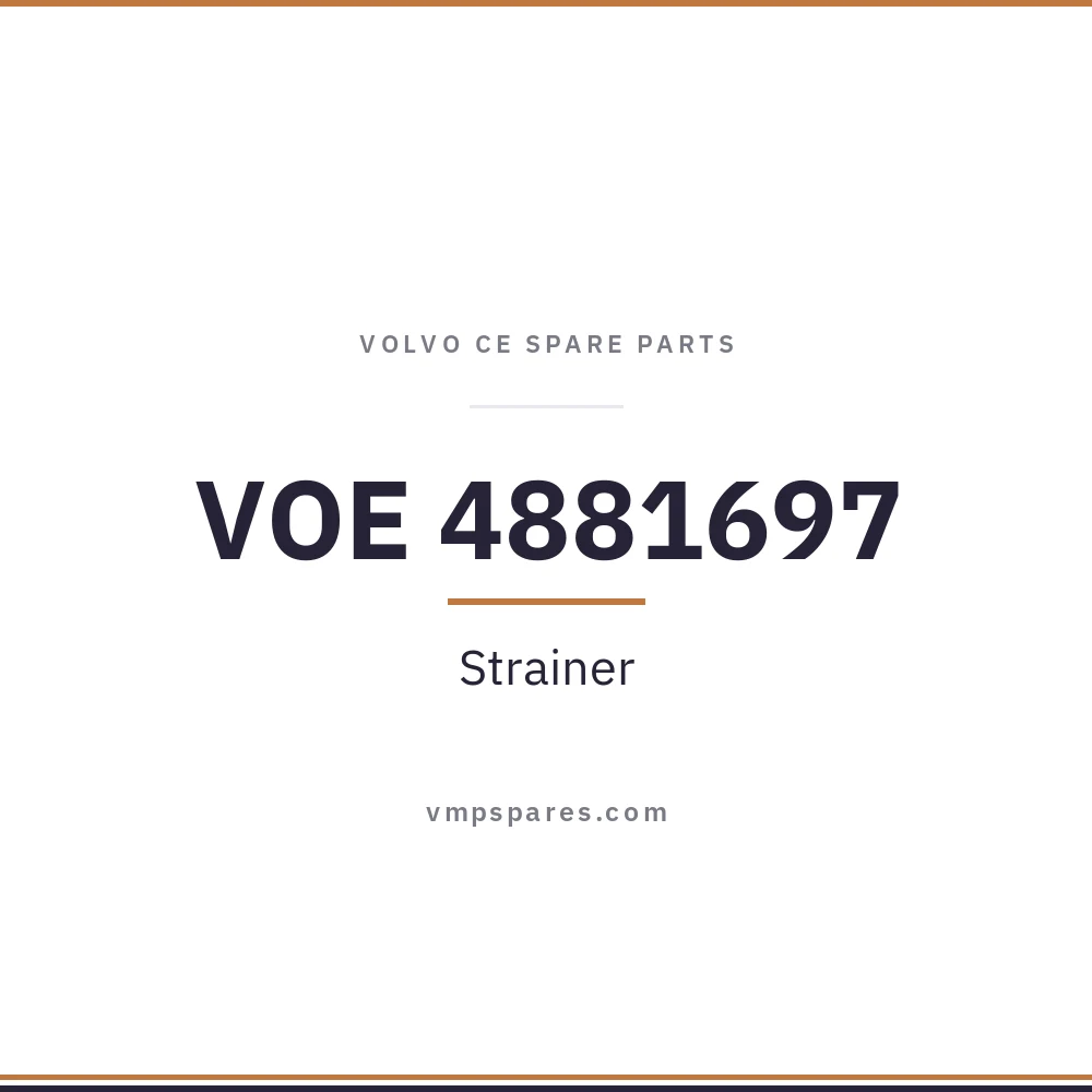 VOE 4881697 – Strainer