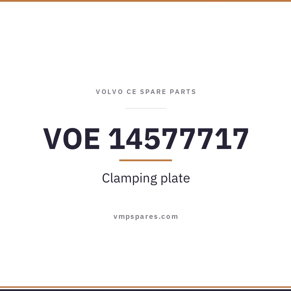 VOE 14577717 – Clamping plate