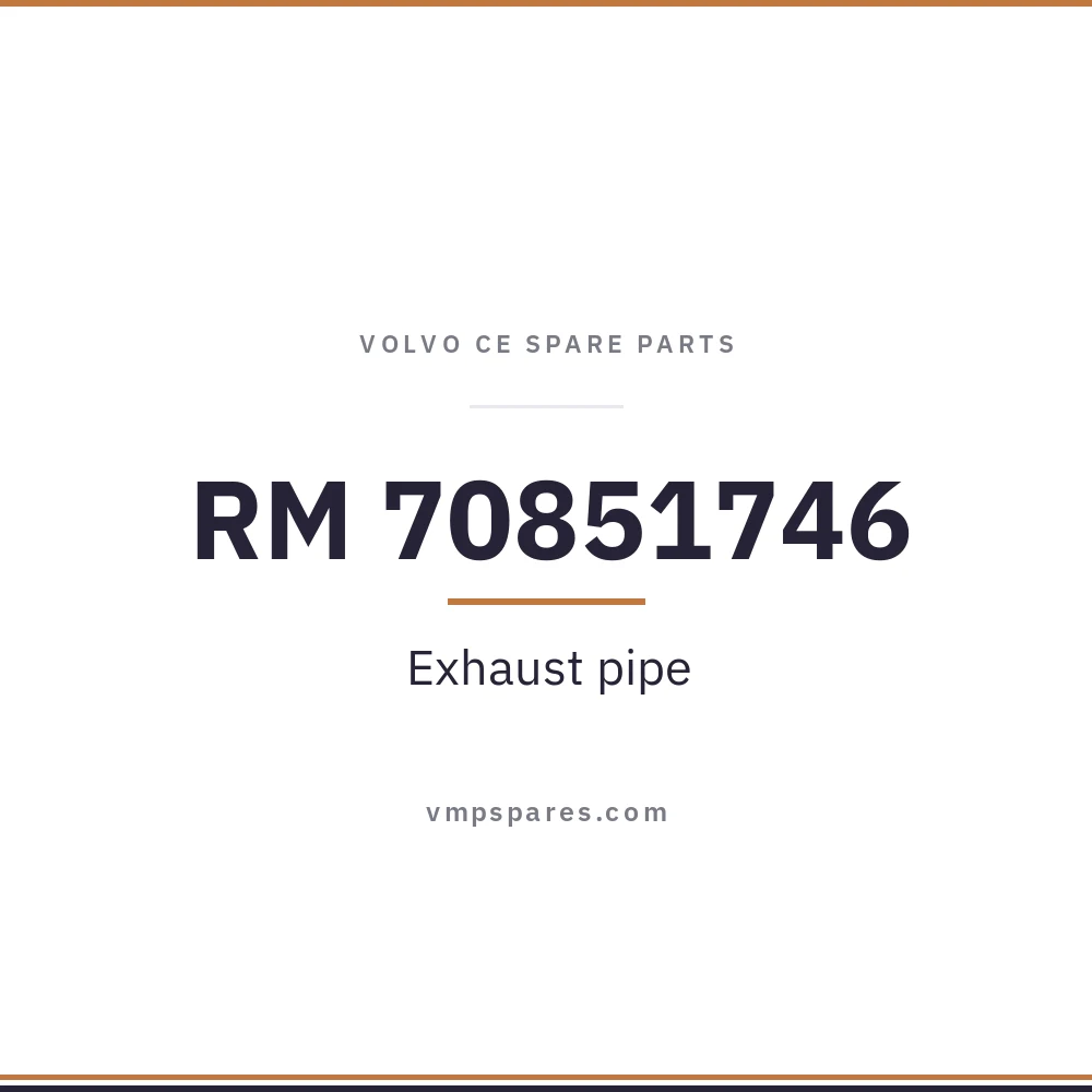 RM 70851746 – Exhaust pipe