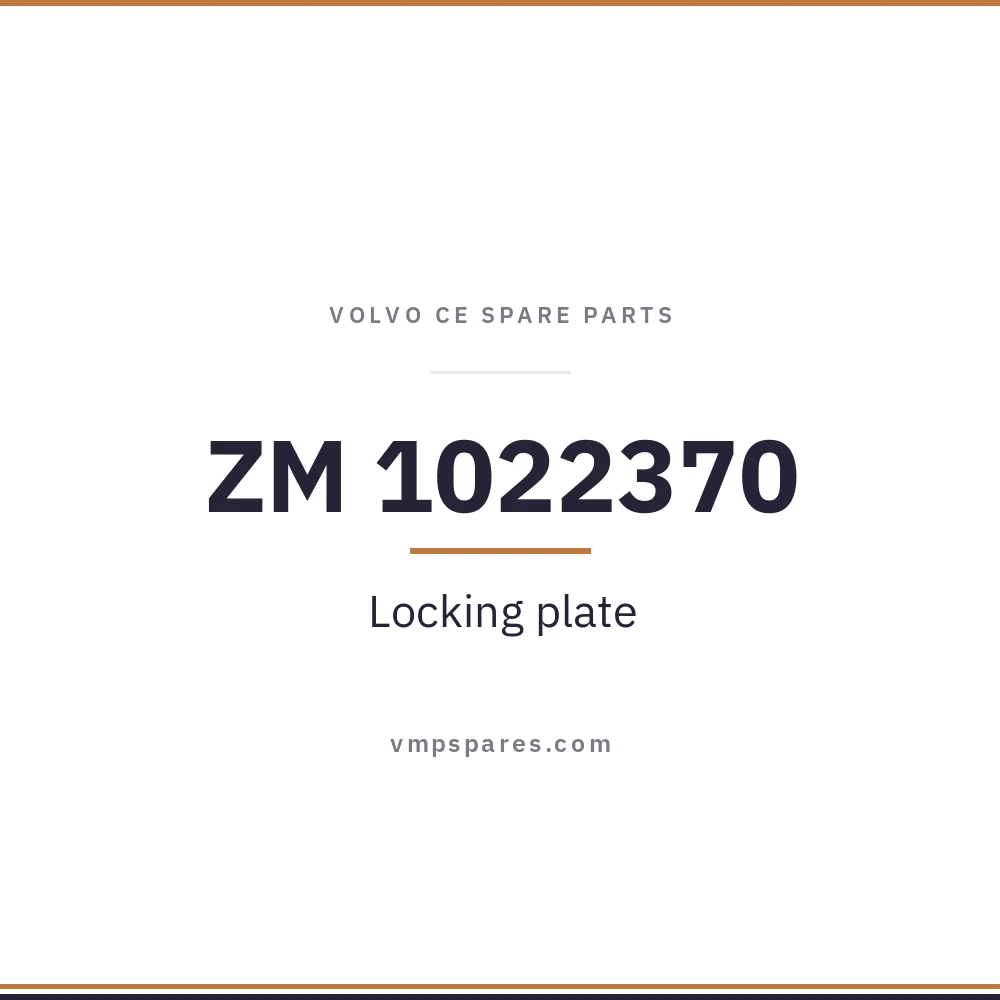 ZM 1022370 – Locking plate