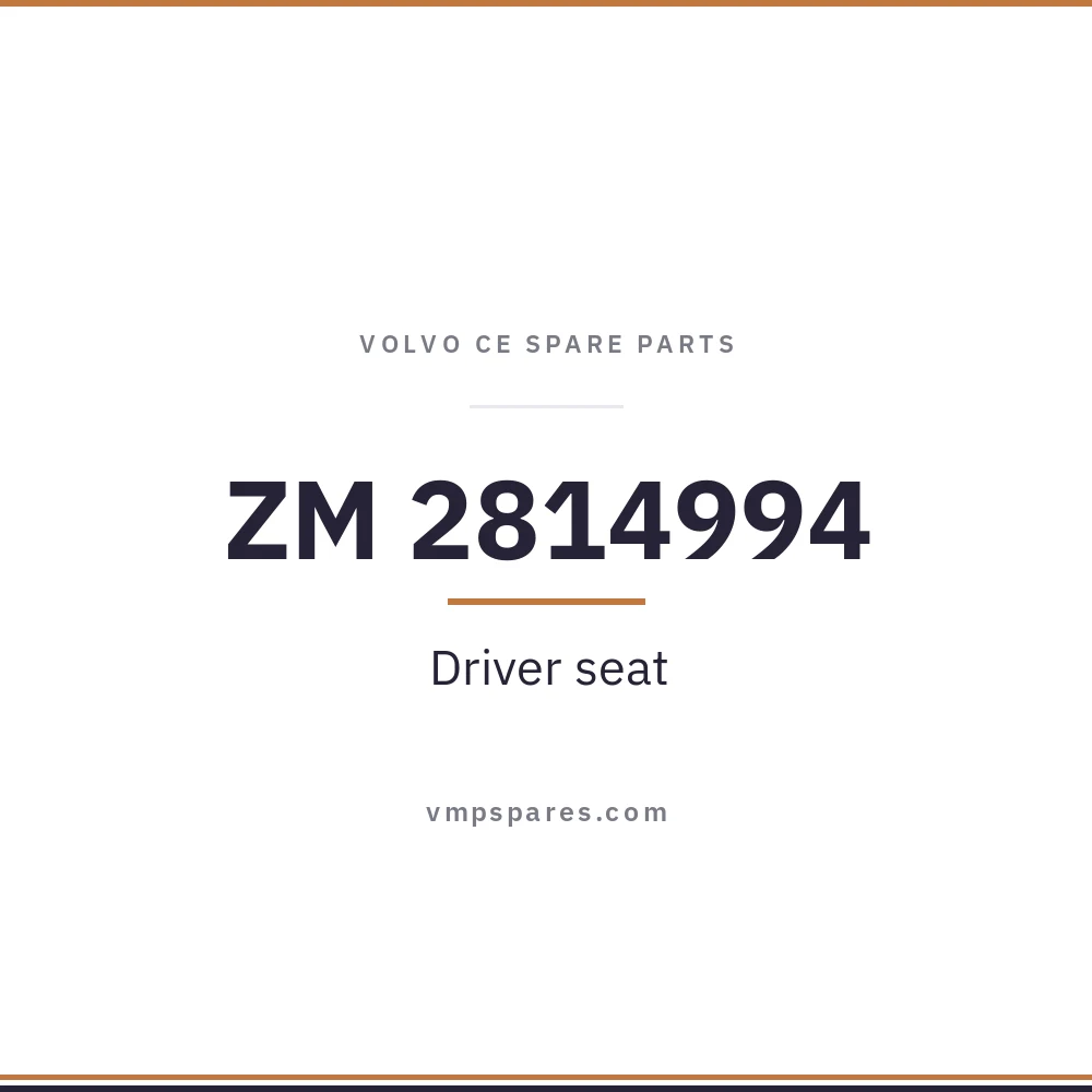 ZM 2814994 – Driver seat