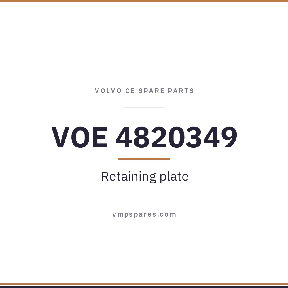 VOE 4820349 – Retaining plate