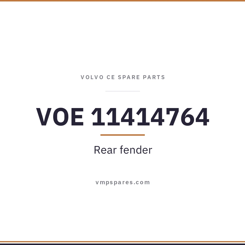 VOE 11414764 – Rear fender
