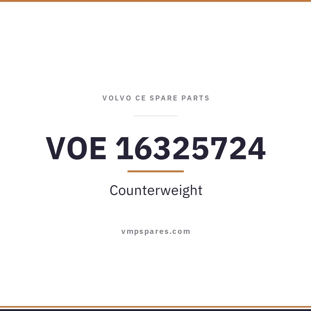 VOE 16325724 – Counterweight