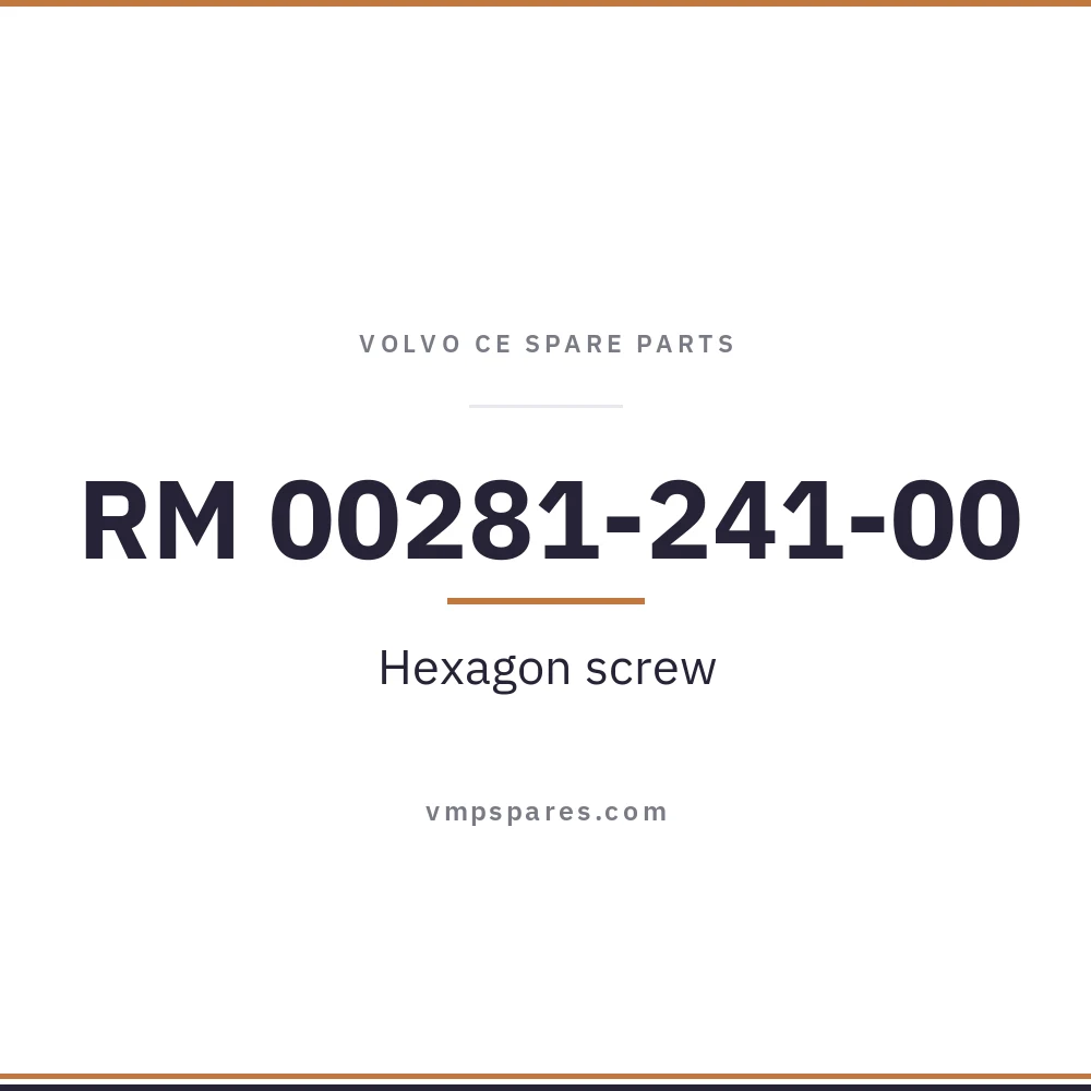 RM 00281-241-00 – Hexagon screw