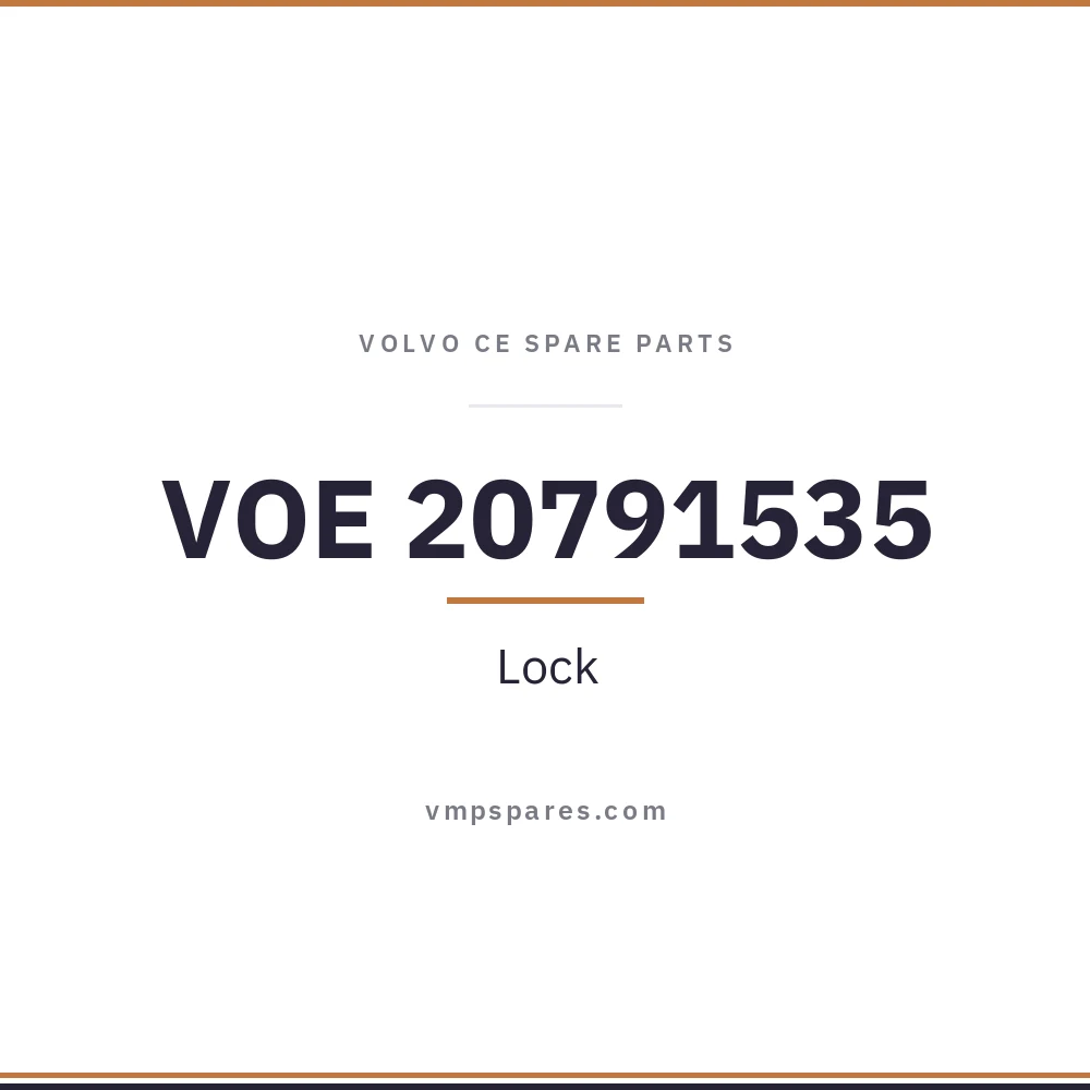 VOE 20791535 – Lock