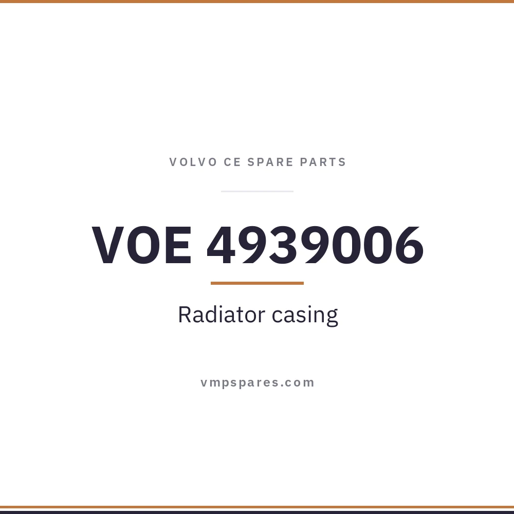 VOE 4939006 – Radiator casing