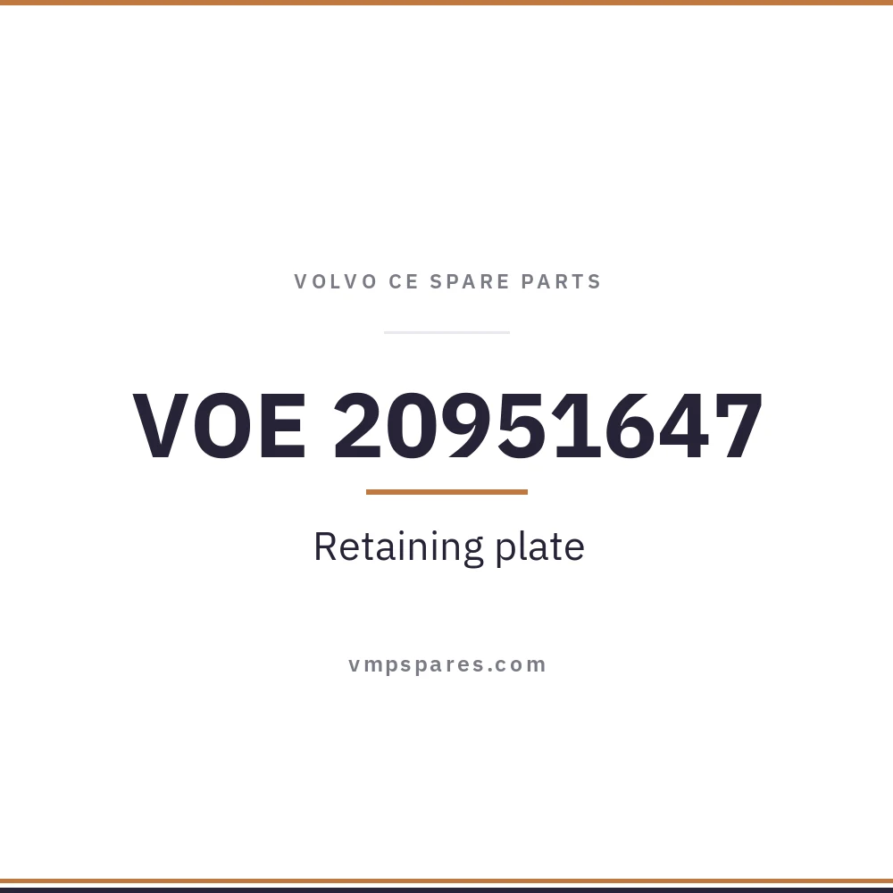 VOE 20951647 – Retaining plate