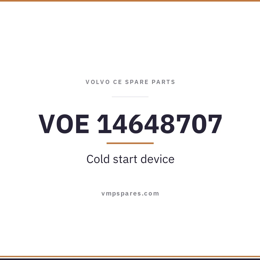 VOE 14648707 – Cold start device
