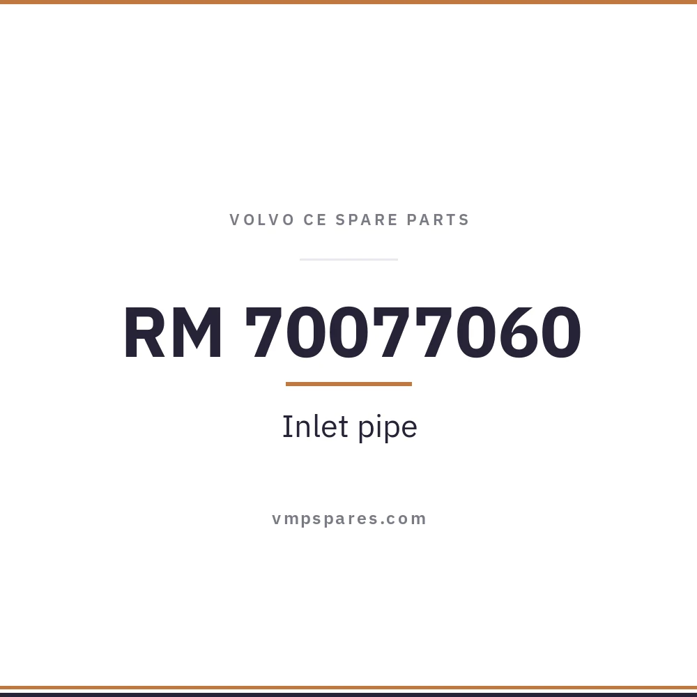 RM 70077060 – Inlet pipe