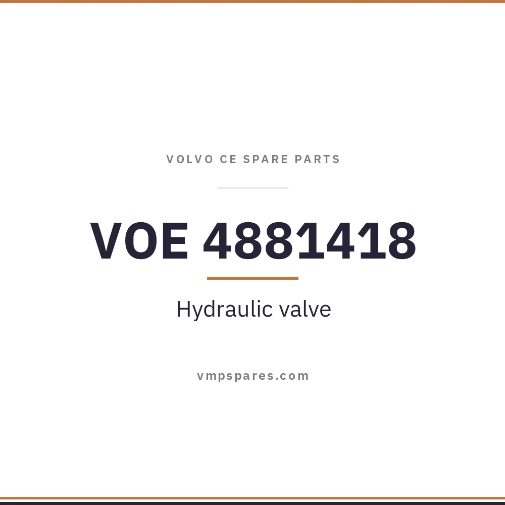 VOE 4881418 – Hydraulic valve