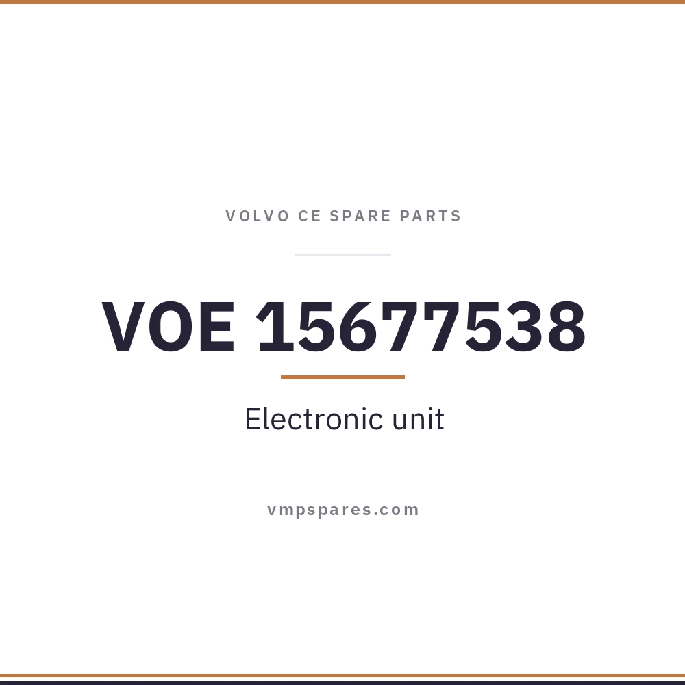 VOE 15677538 – Electronic unit