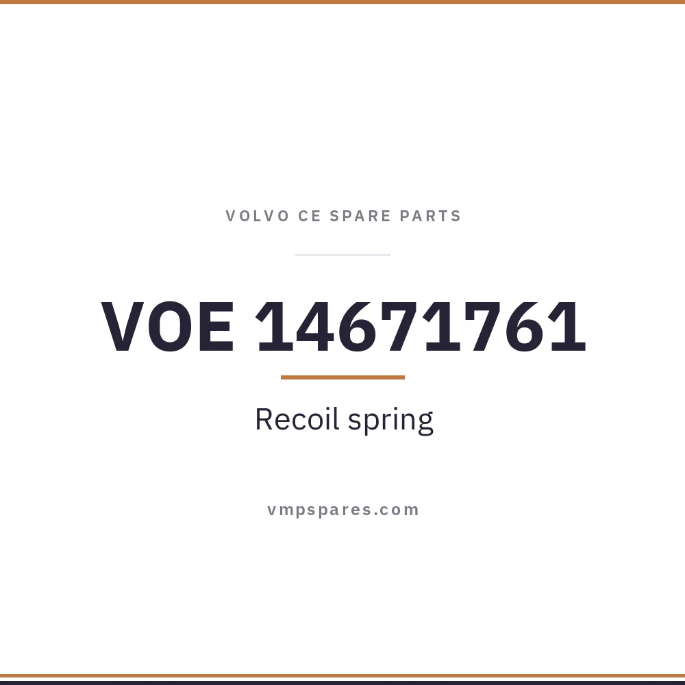 VOE 14671761 – Recoil spring