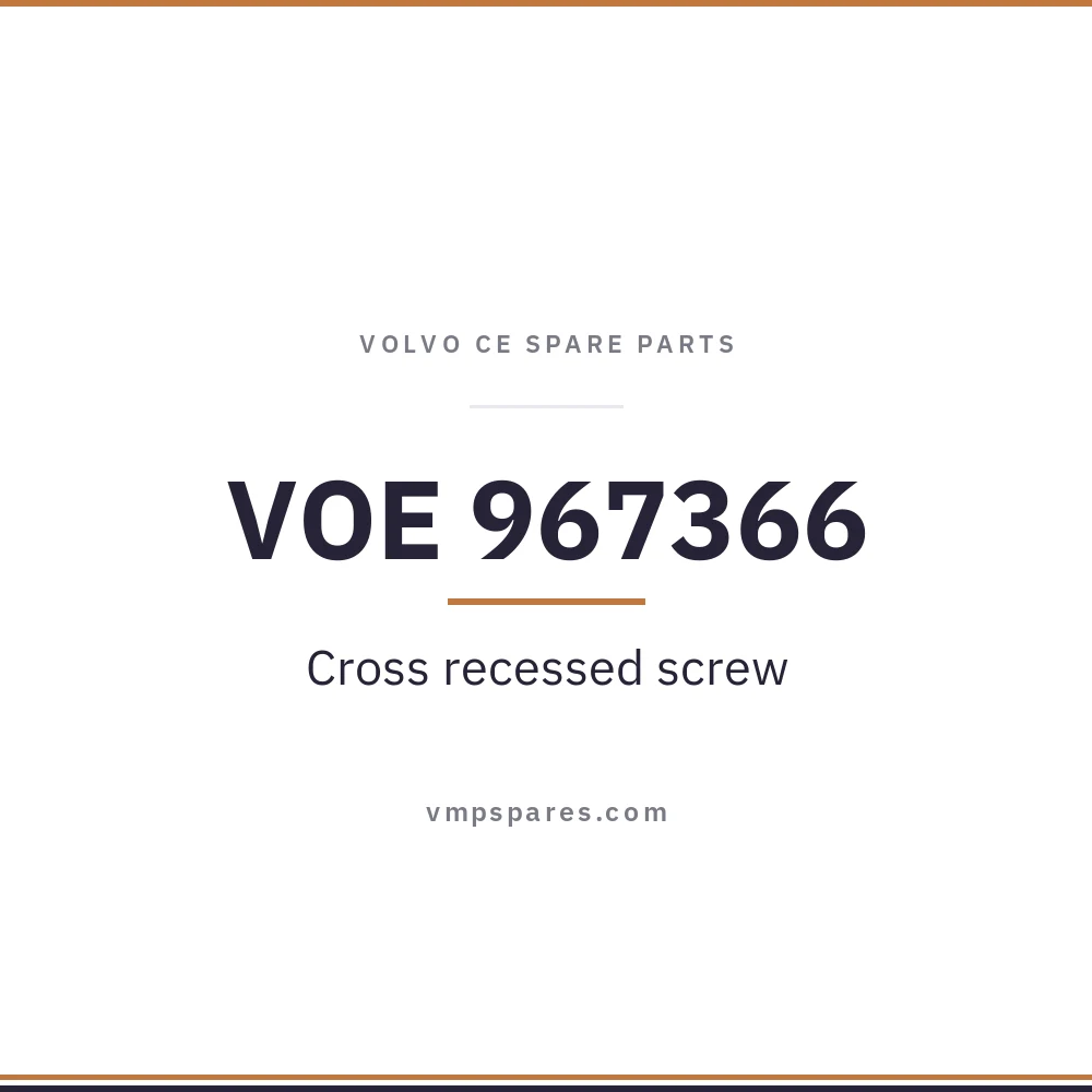 VOE 967366 – Cross recessed screw