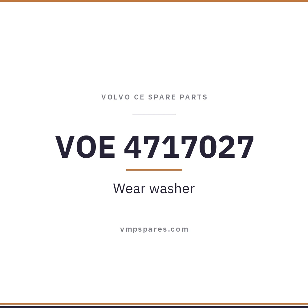 VOE 4717027 – Wear washer