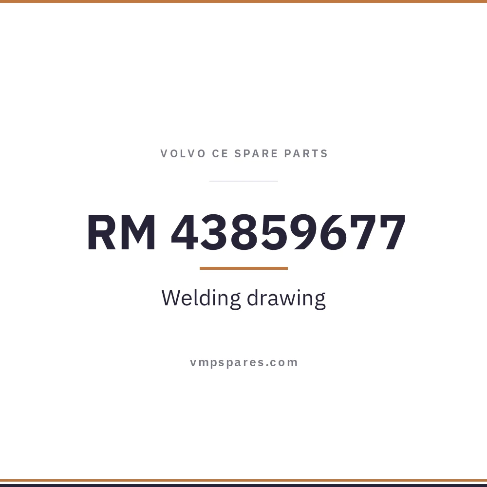 RM 43859677 – Welding drawing