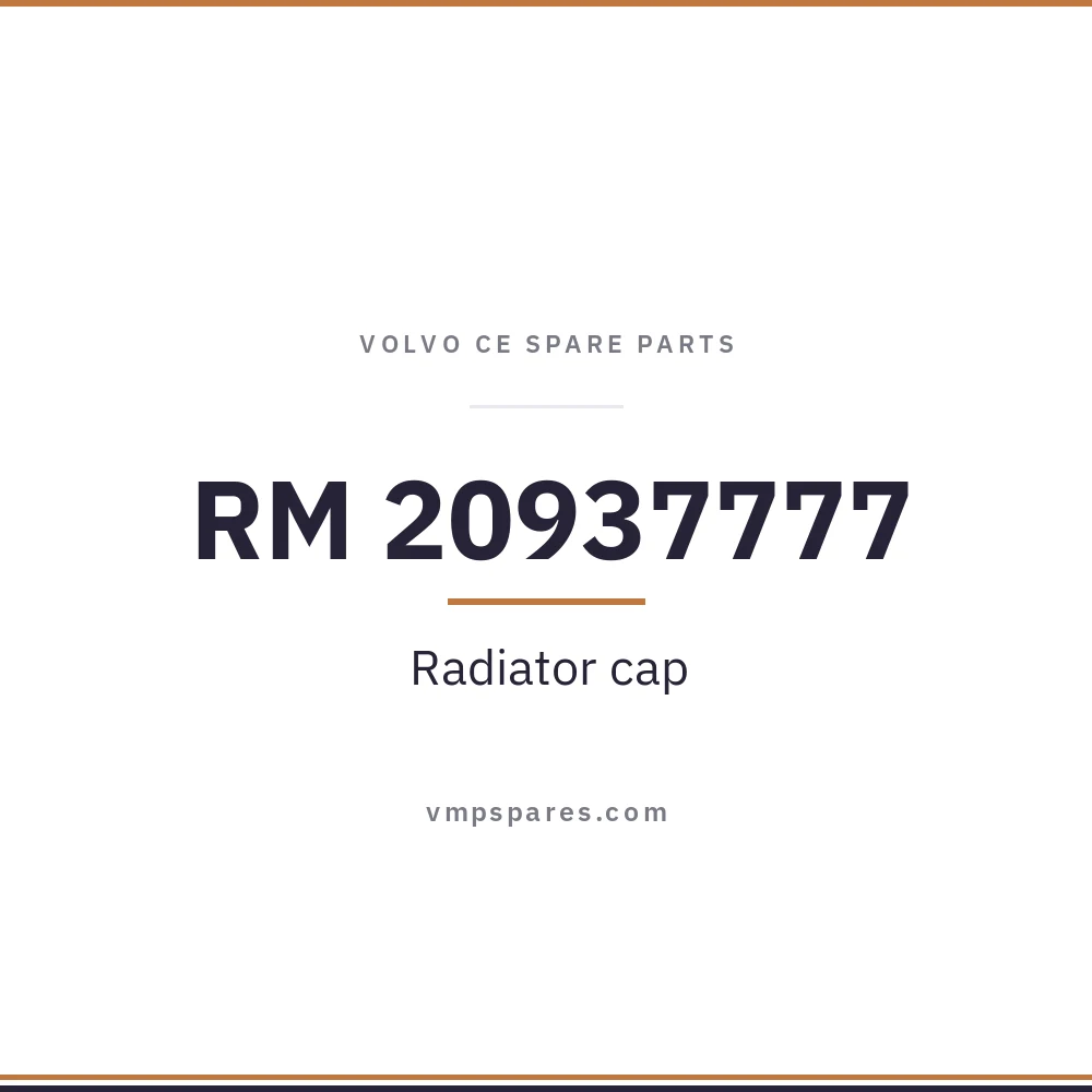 RM 20937777 – Radiator cap