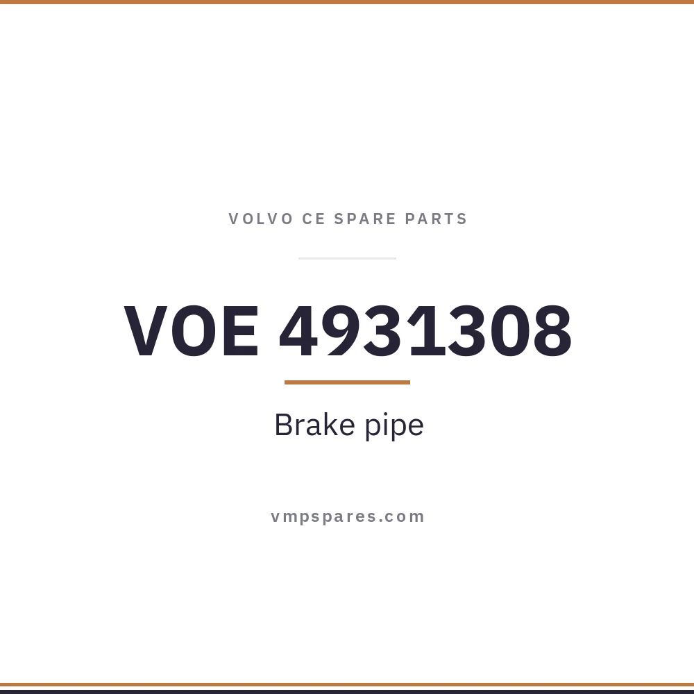 VOE 4931308 – Brake pipe