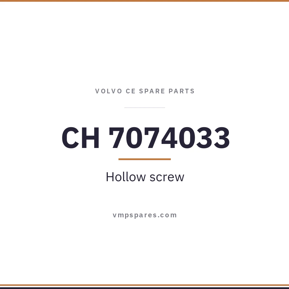 CH 7074033 – Hollow screw