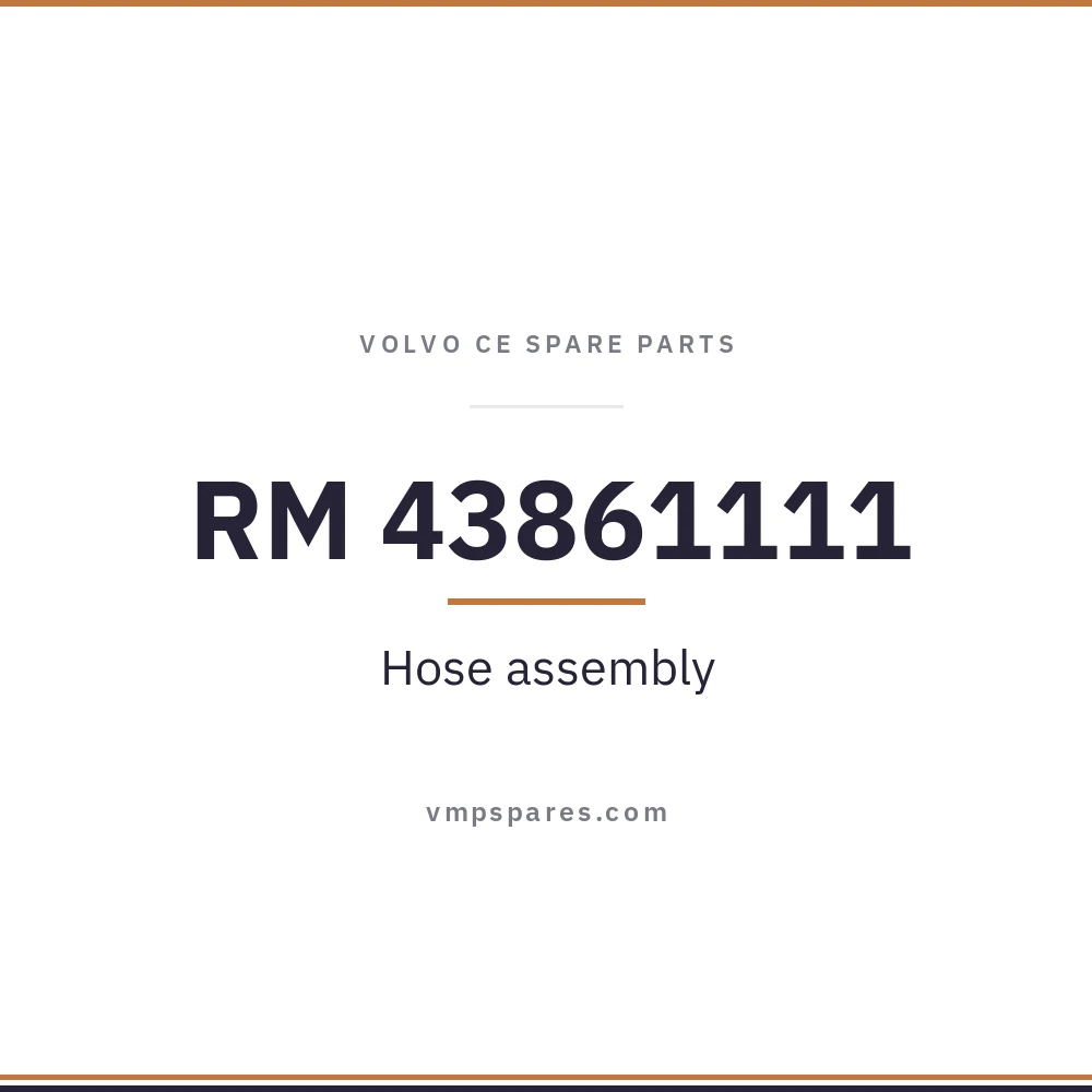 RM 43861111 – Hose assembly