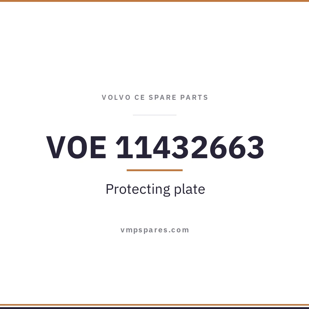 VOE 11432663 – Protecting plate