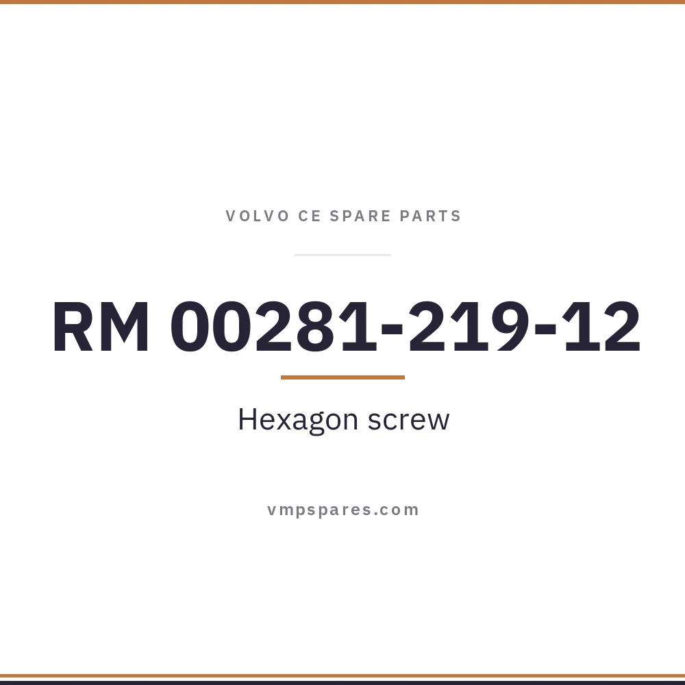 RM 00281-219-12 – Hexagon screw