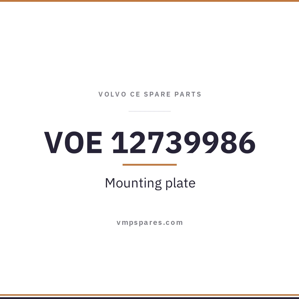 VOE 12739986 – Mounting plate