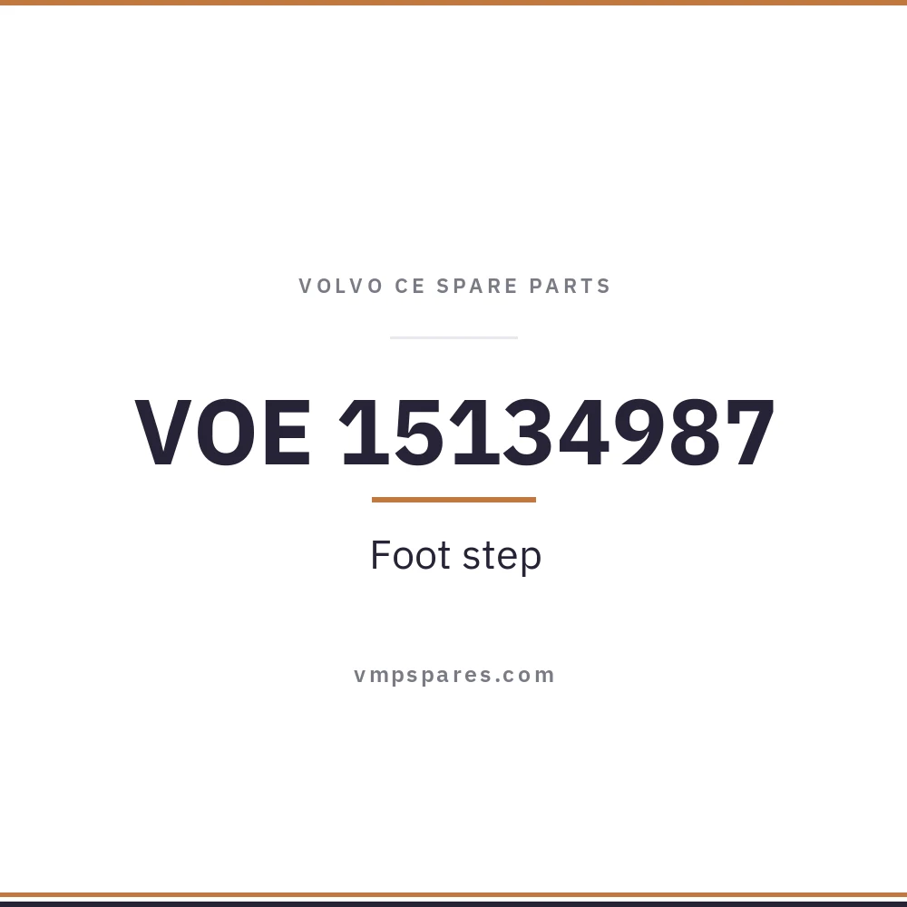 VOE 15134987 – Foot step