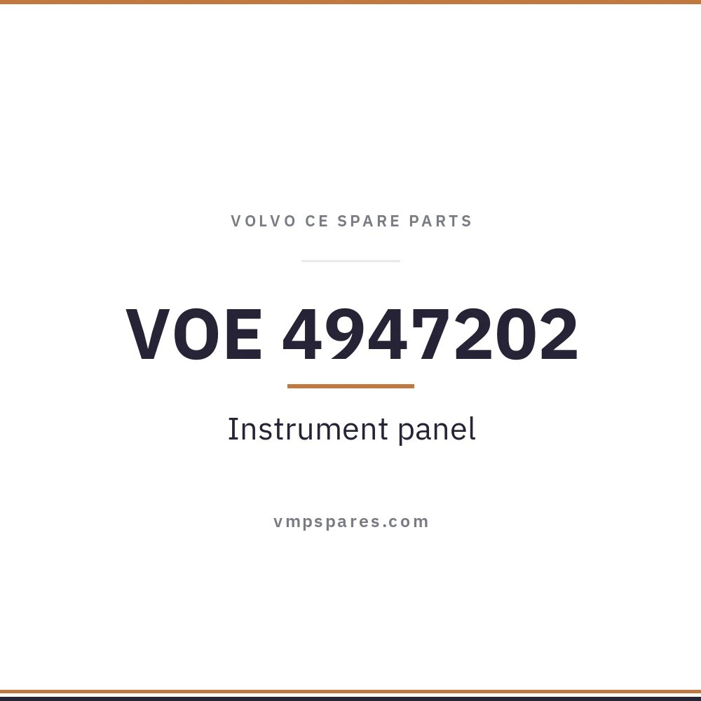 VOE 4947202 – Instrument panel