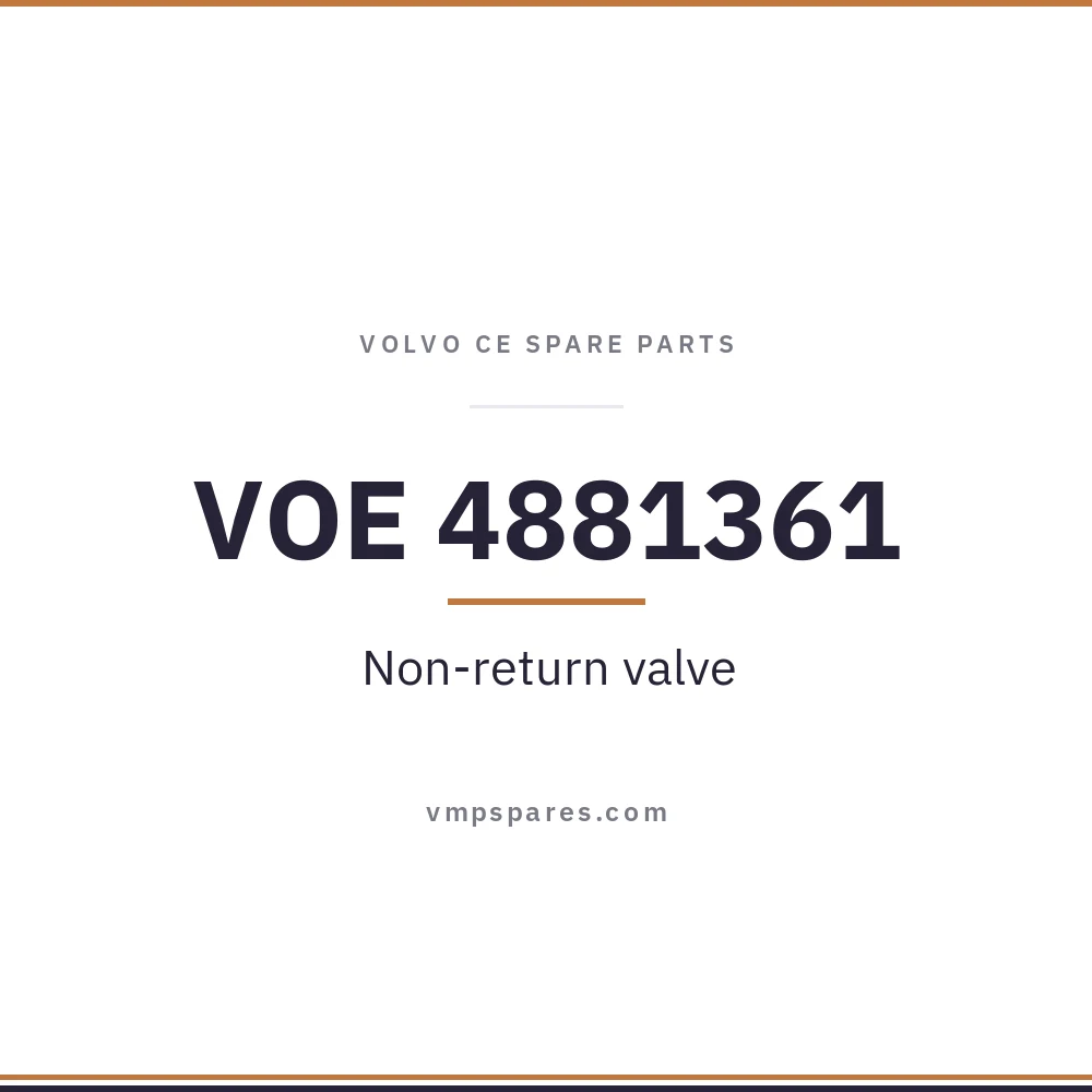 VOE 4881361 – Non-return valve