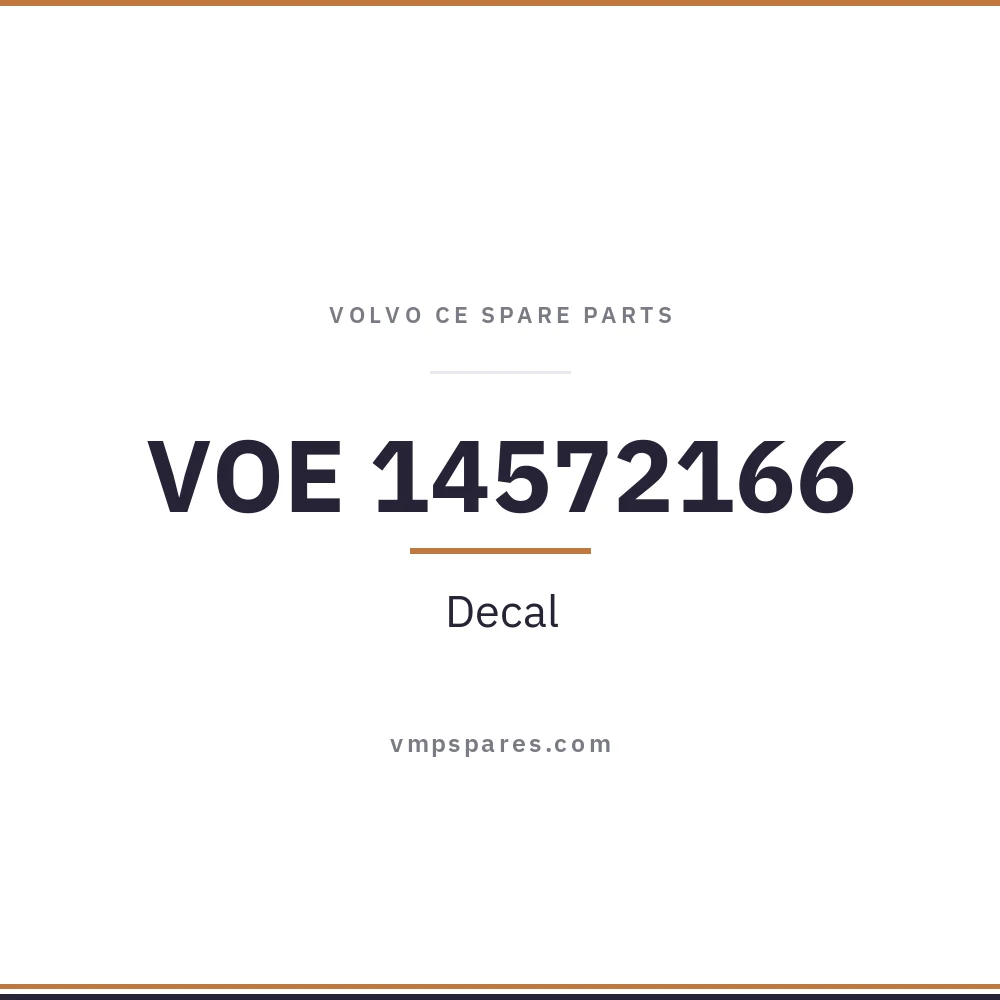 VOE 14572166 – Decal