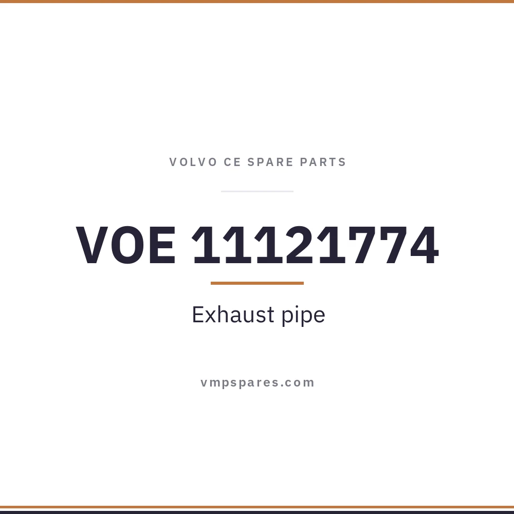 VOE 11121774 – Exhaust pipe