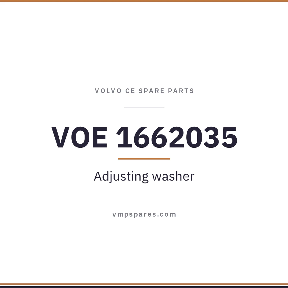VOE 1662035 – Adjusting washer
