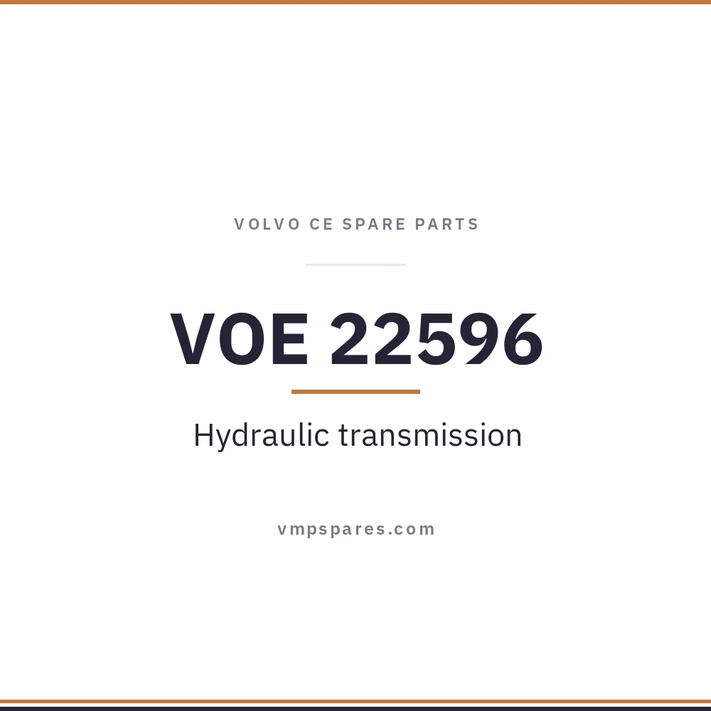 VOE 22596 – Hydraulic transmission