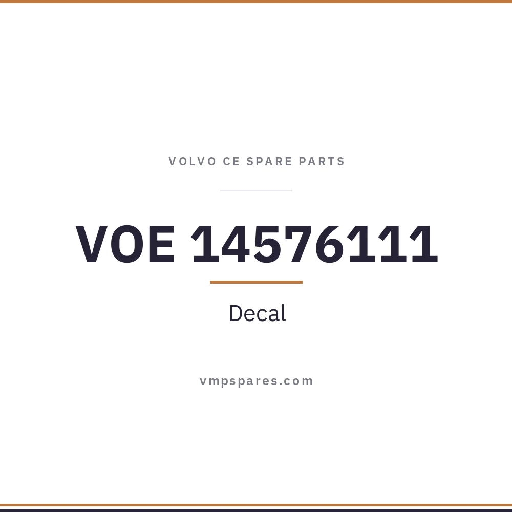 VOE 14576111 – Decal