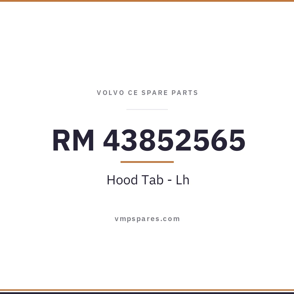 RM 43852565 – Hood Tab – Lh