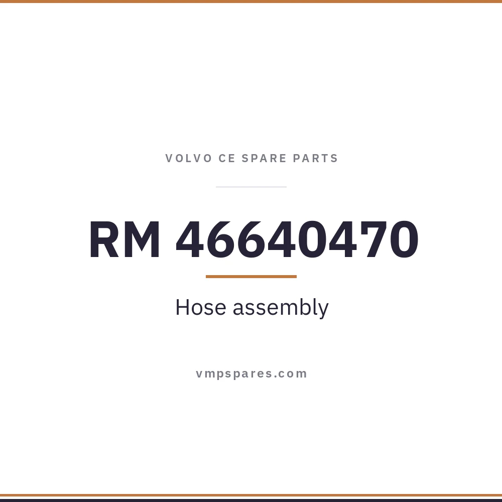 RM 46640470 – Hose assembly