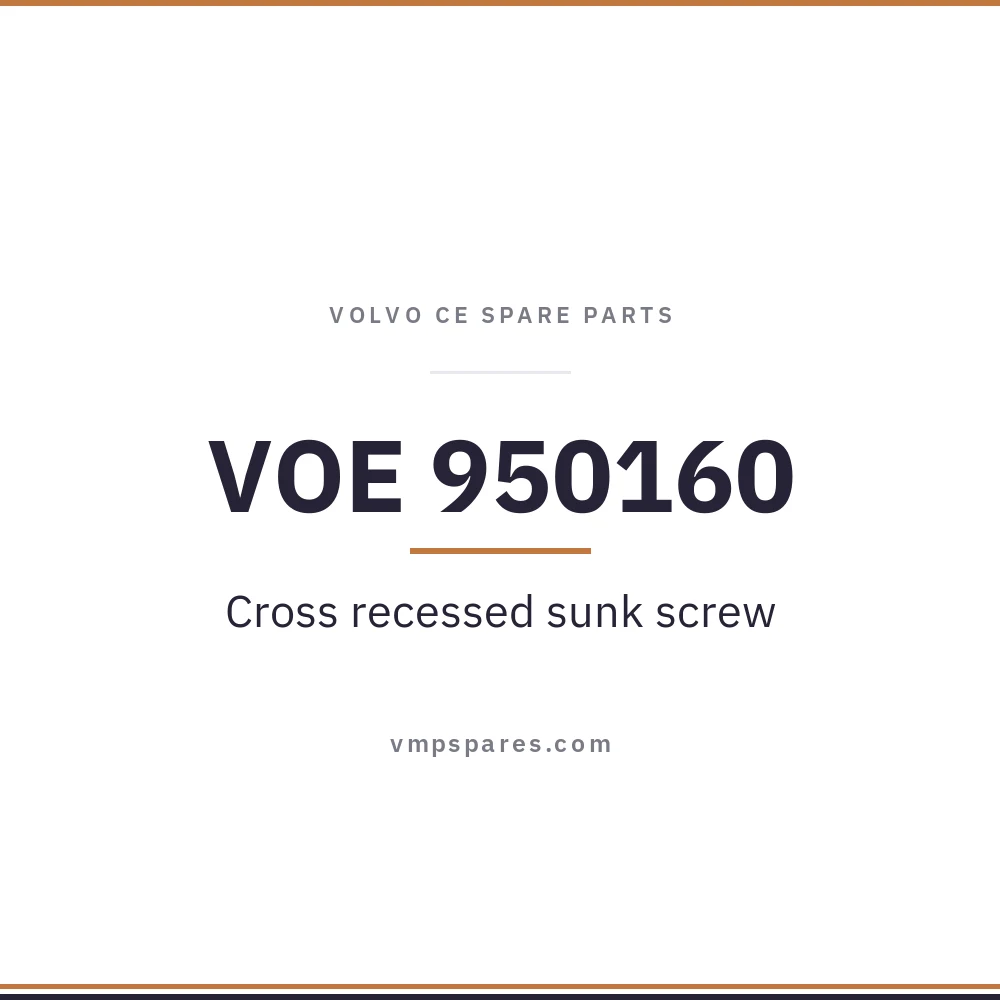 VOE 950160 – Cross recessed sunk screw