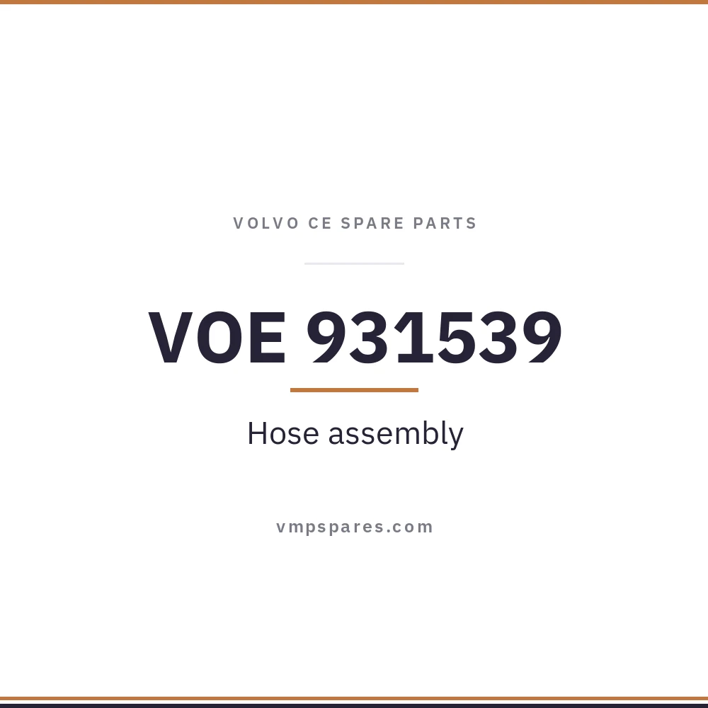 VOE 931539 – Hose assembly