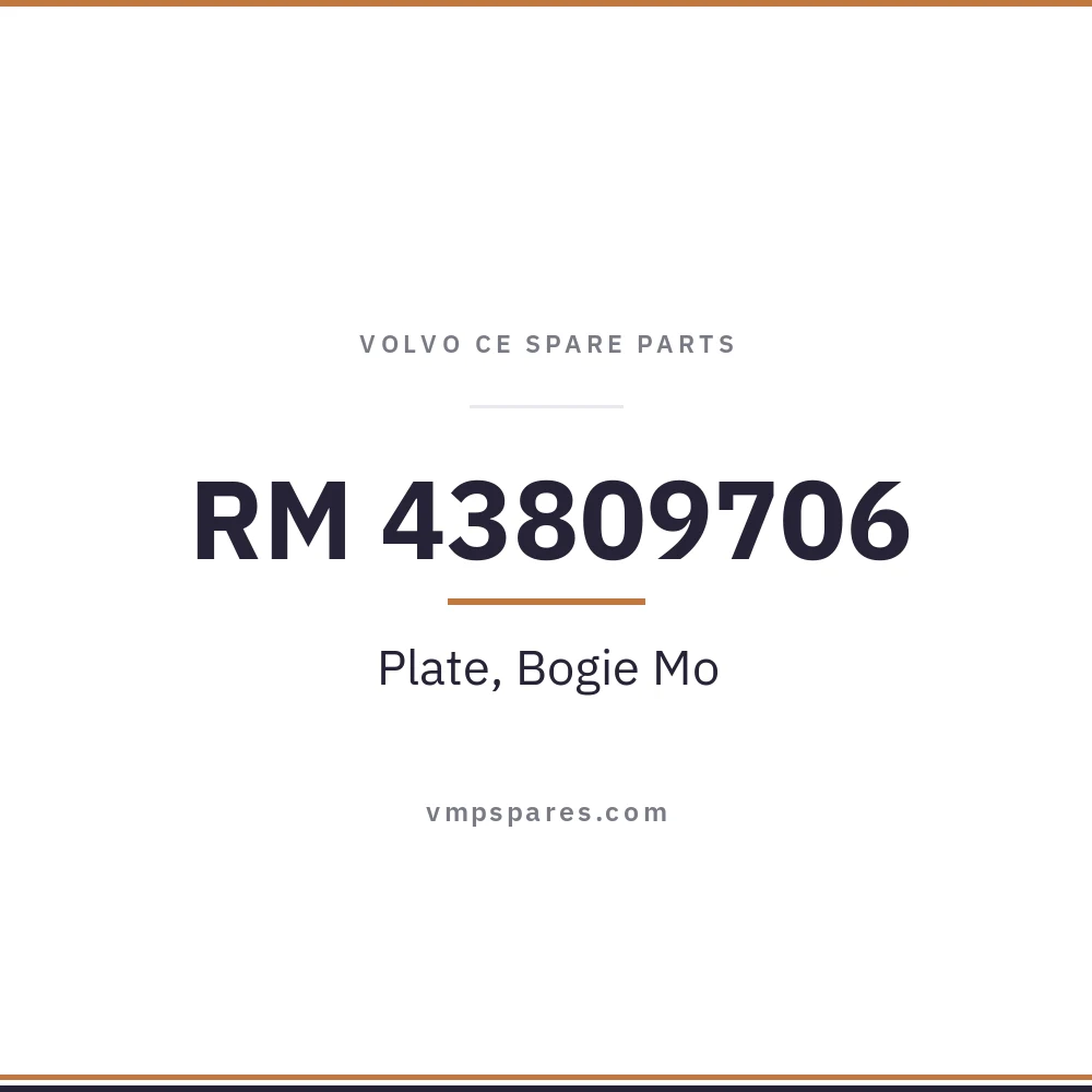RM 43809706 – Plate, Bogie Mo