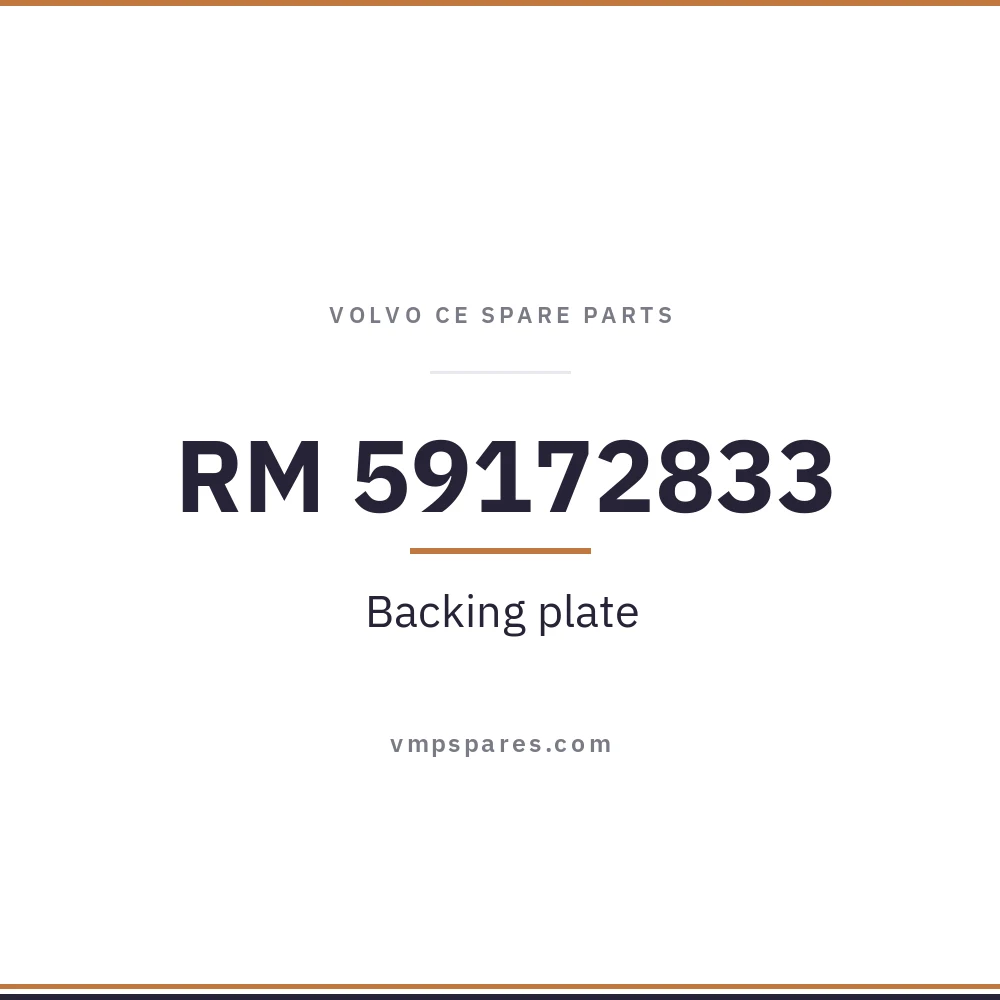 RM 59172833 – Backing plate