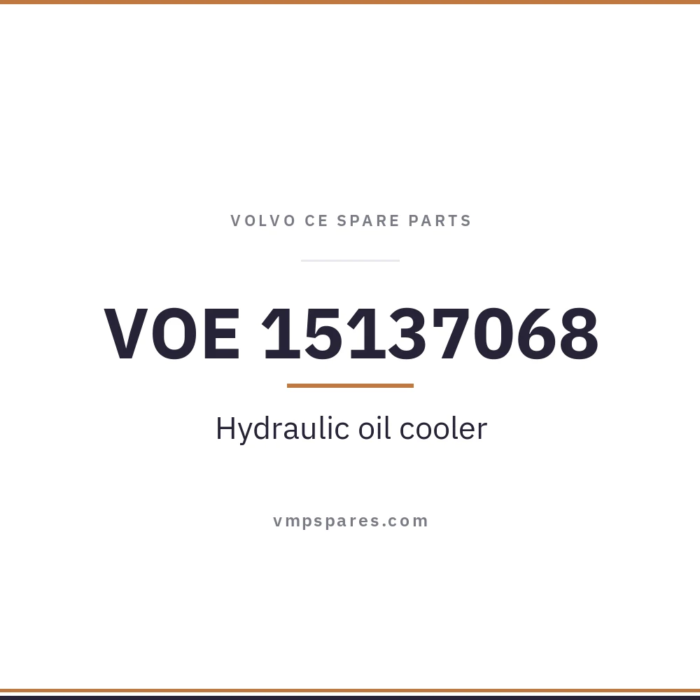 VOE 15137068 – Hydraulic oil cooler