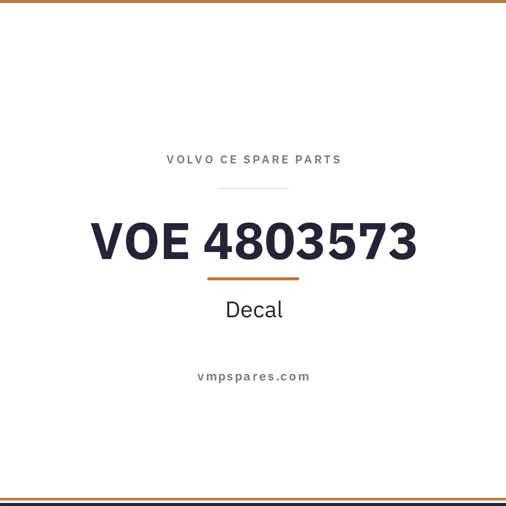VOE 4803573 – Decal