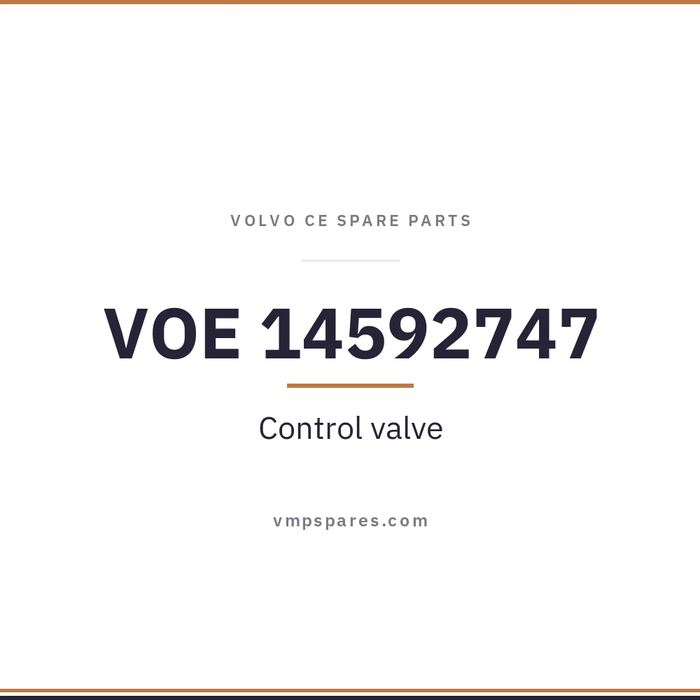 VOE 14592747 – Control valve
