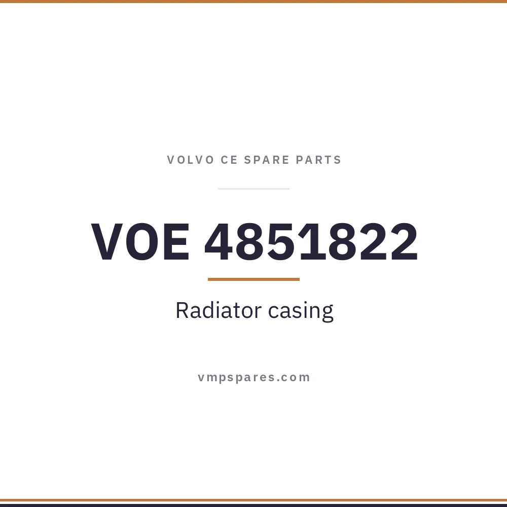 VOE 4851822 – Radiator casing