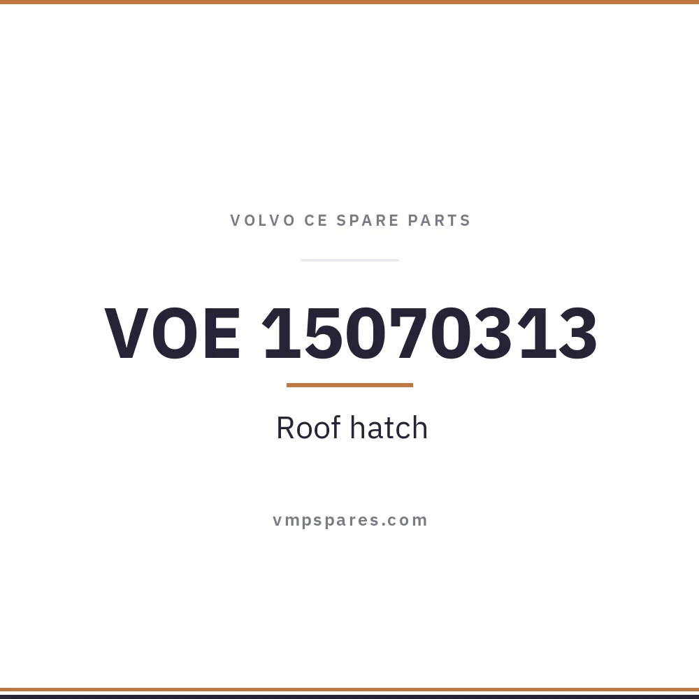 VOE 15070313 – Roof hatch