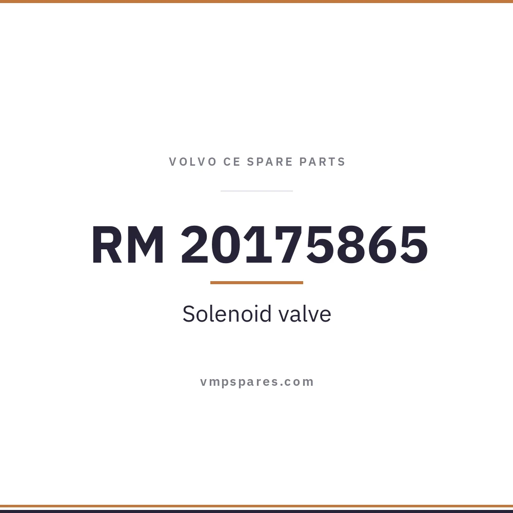 RM 20175865 – Solenoid valve