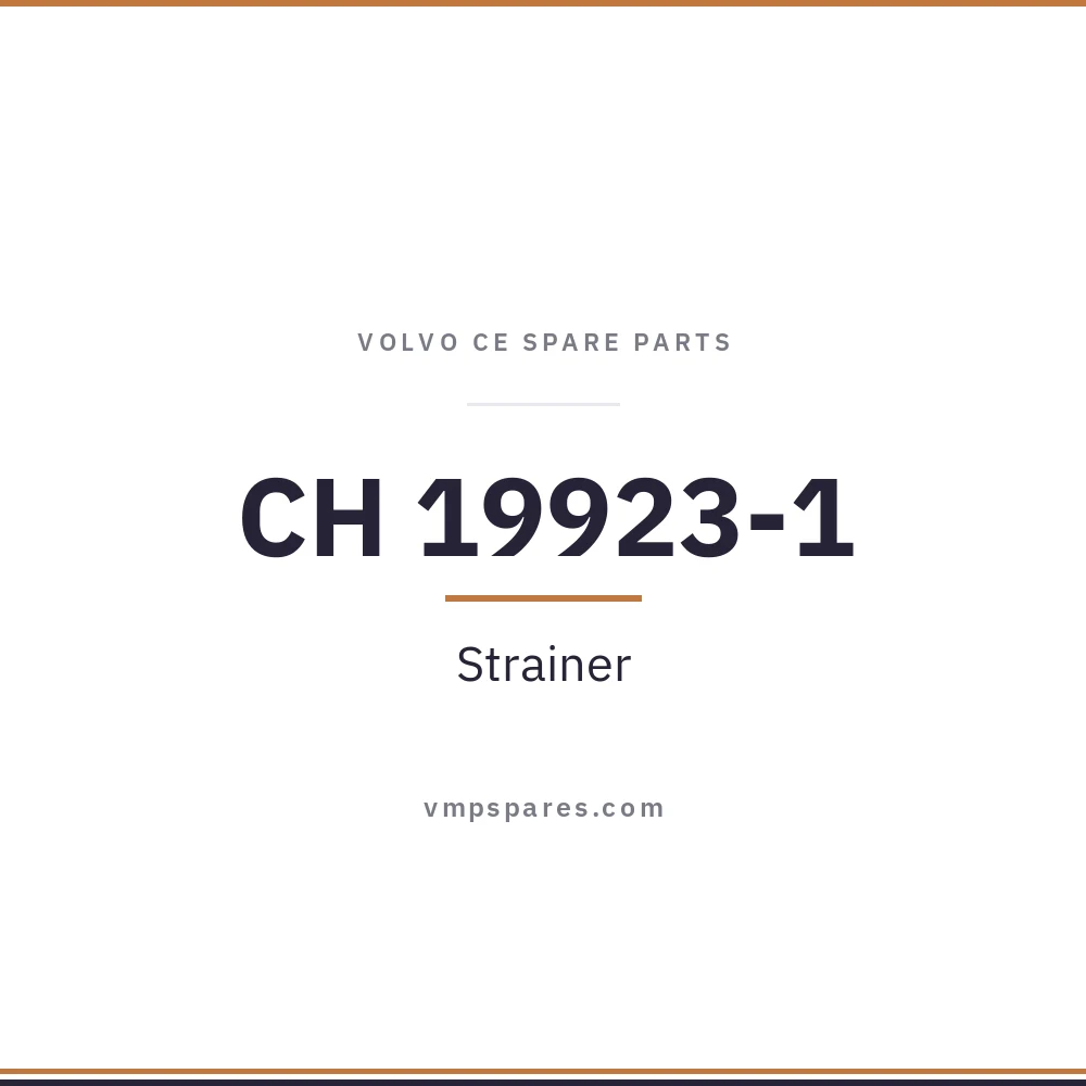 CH 19923-1 – Strainer