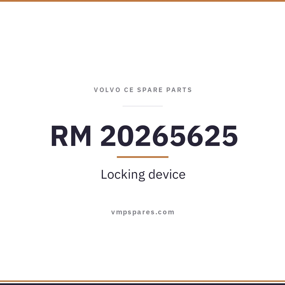 RM 20265625 – Locking device