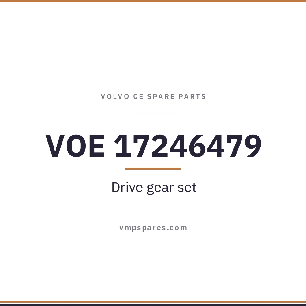 VOE 17246479 – Drive gear set